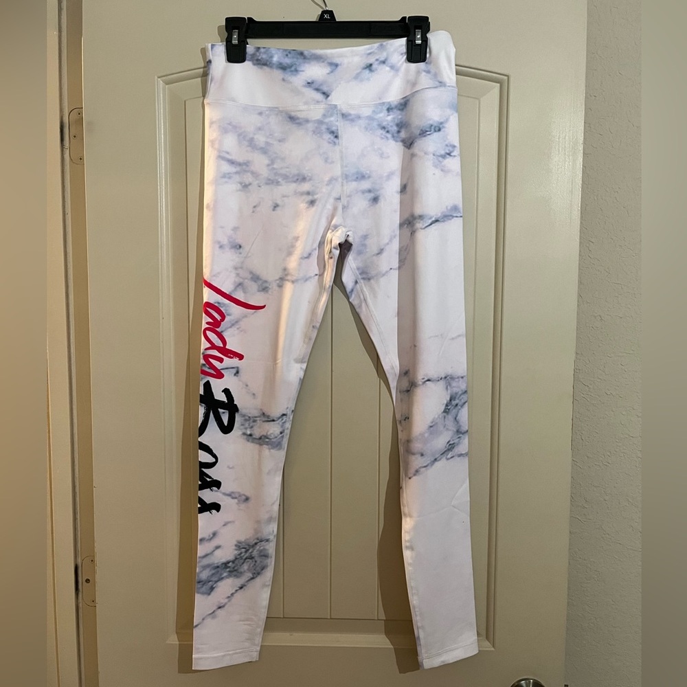 LadyBoss Swag White Marble Leggings